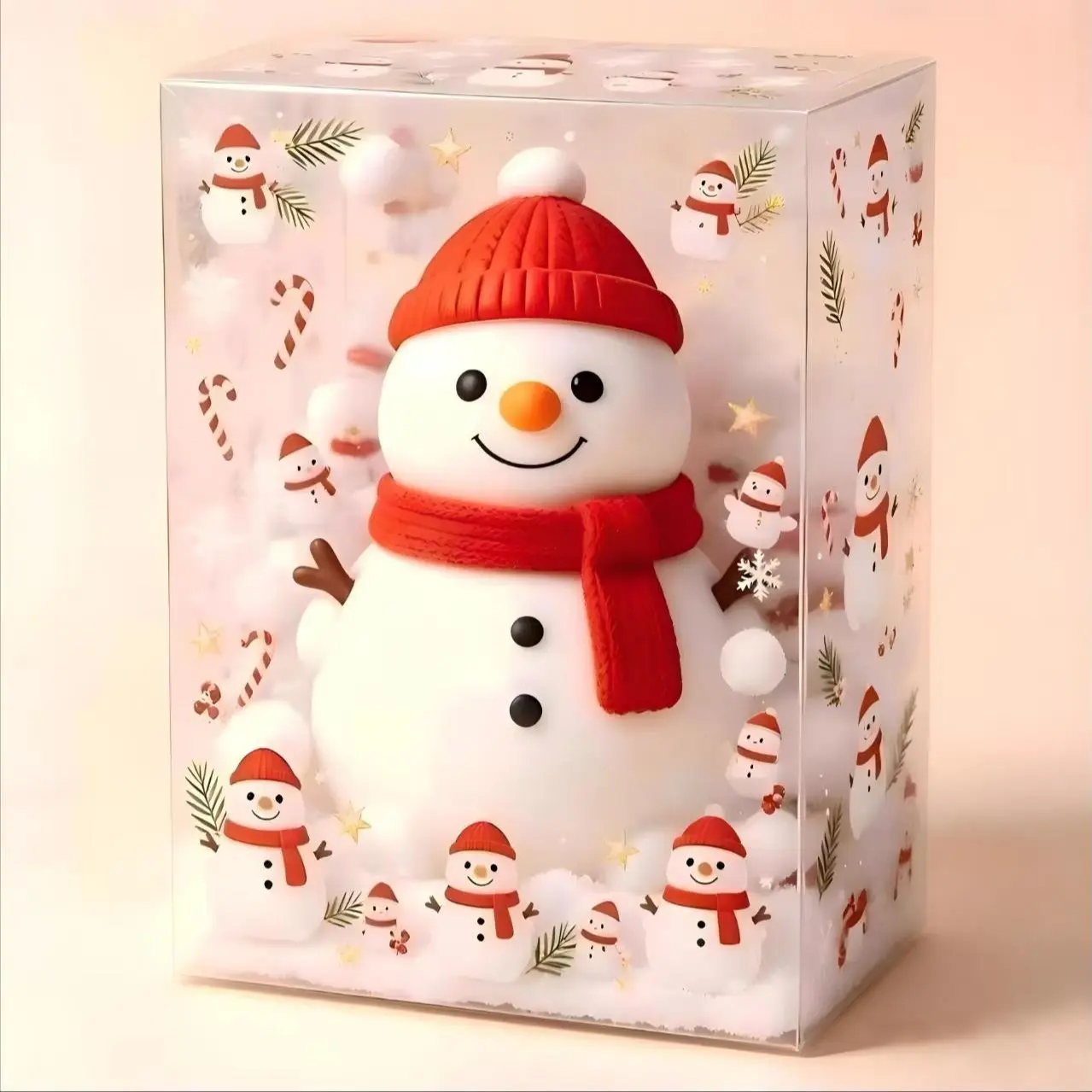 Christmas Snowman Stress Relief Toy, Tpr Rebound Pressure Release, Christmas Desk Decoration, Perfect Holiday Gift, Small Ornament