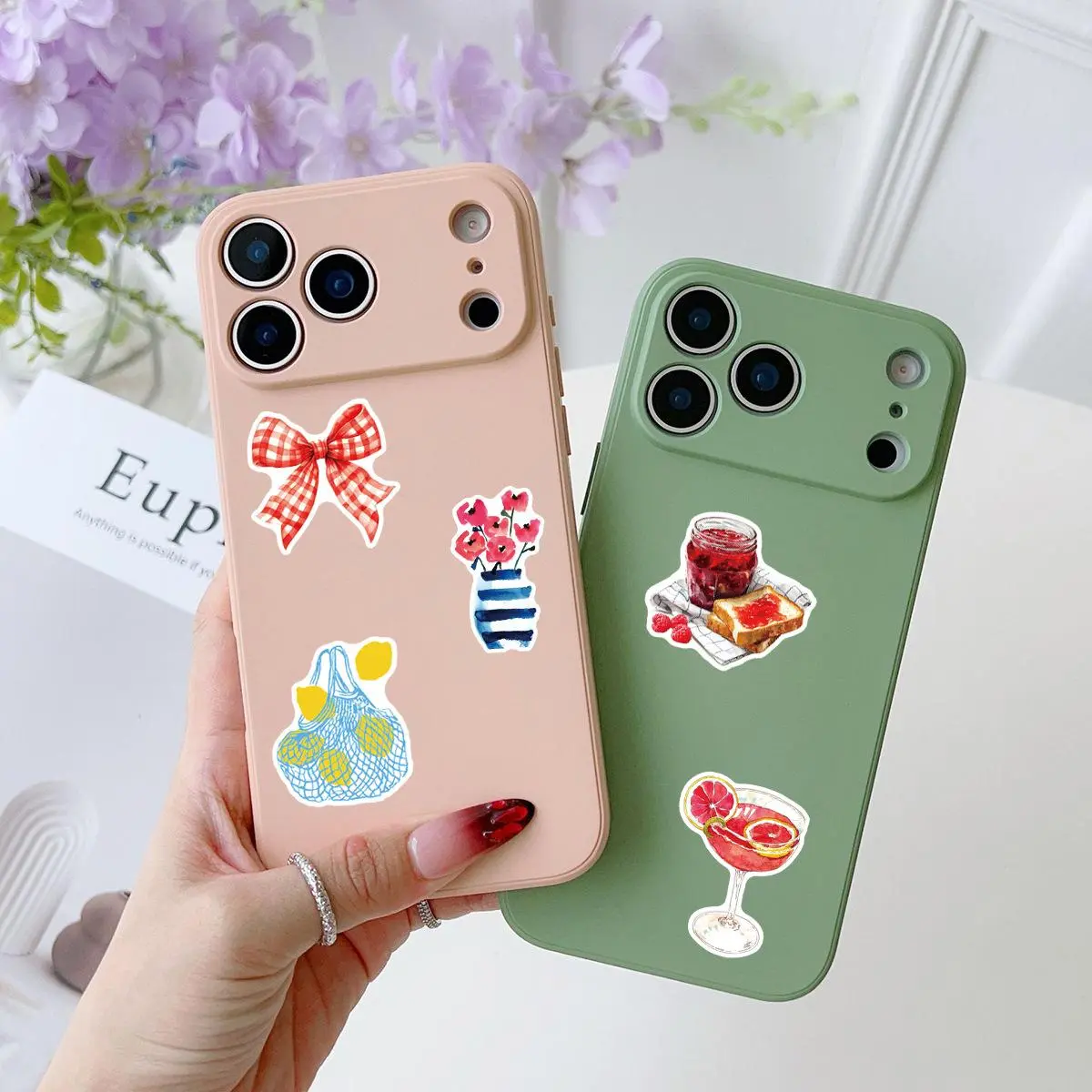 50Pcs Mediterranean Aesthetic Graffiti Stickers Cartoon Retro Art Decals DIY Water Bottle Phone Suitcase Sticker Packing