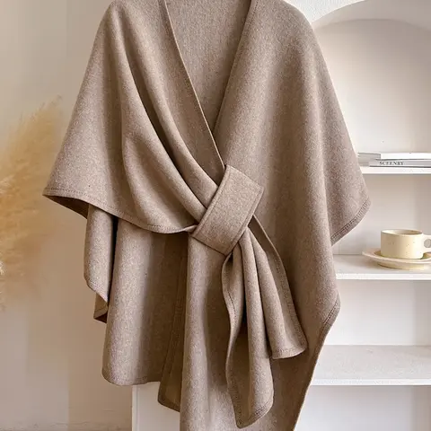 Women's Fall Winter Fashion Solid Color Shawl, Warm Comfortable Scarf, Casual Multifunctional Wrap for Autumn/winter Decor #GLOBAL PICKS