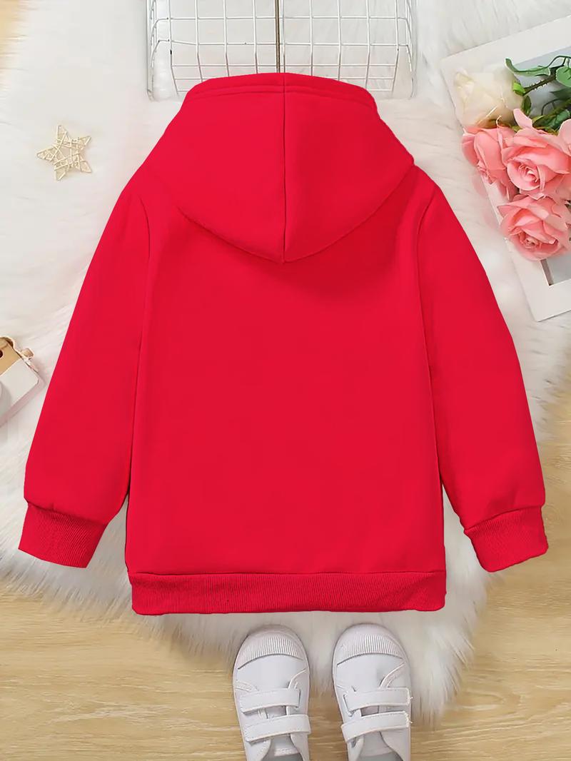 Girls' Mexican Virgin of Guadalupe Hooded Sweatshirt Vibrant Pink Religious Apparel Cozy Fall Winter Pullover for Catholic Girls Soft 100% Cotton Fabric Machine Washable