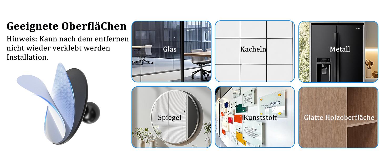 OHLPRO Tablet Wall Mount Holder, iPad Holder Wall with Adhesive Base Universal Mobile Phone Wall Mount Tablet Holder No Drill Compatible with 5-13 Inch iPad Smartphone Galaxy Tab Switch eReader