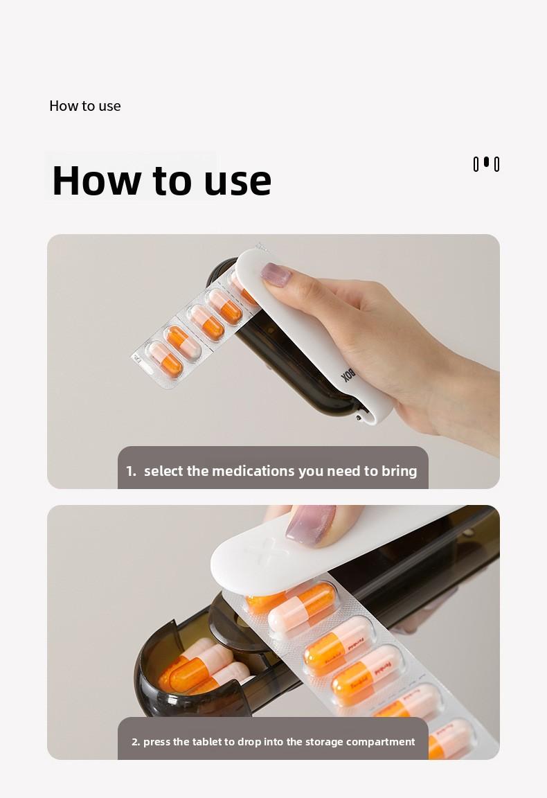 FaSoLa pill box is a portable medicine dispensing box, a mini pill compartment box for carrying with you, and a light-proof pill storage box