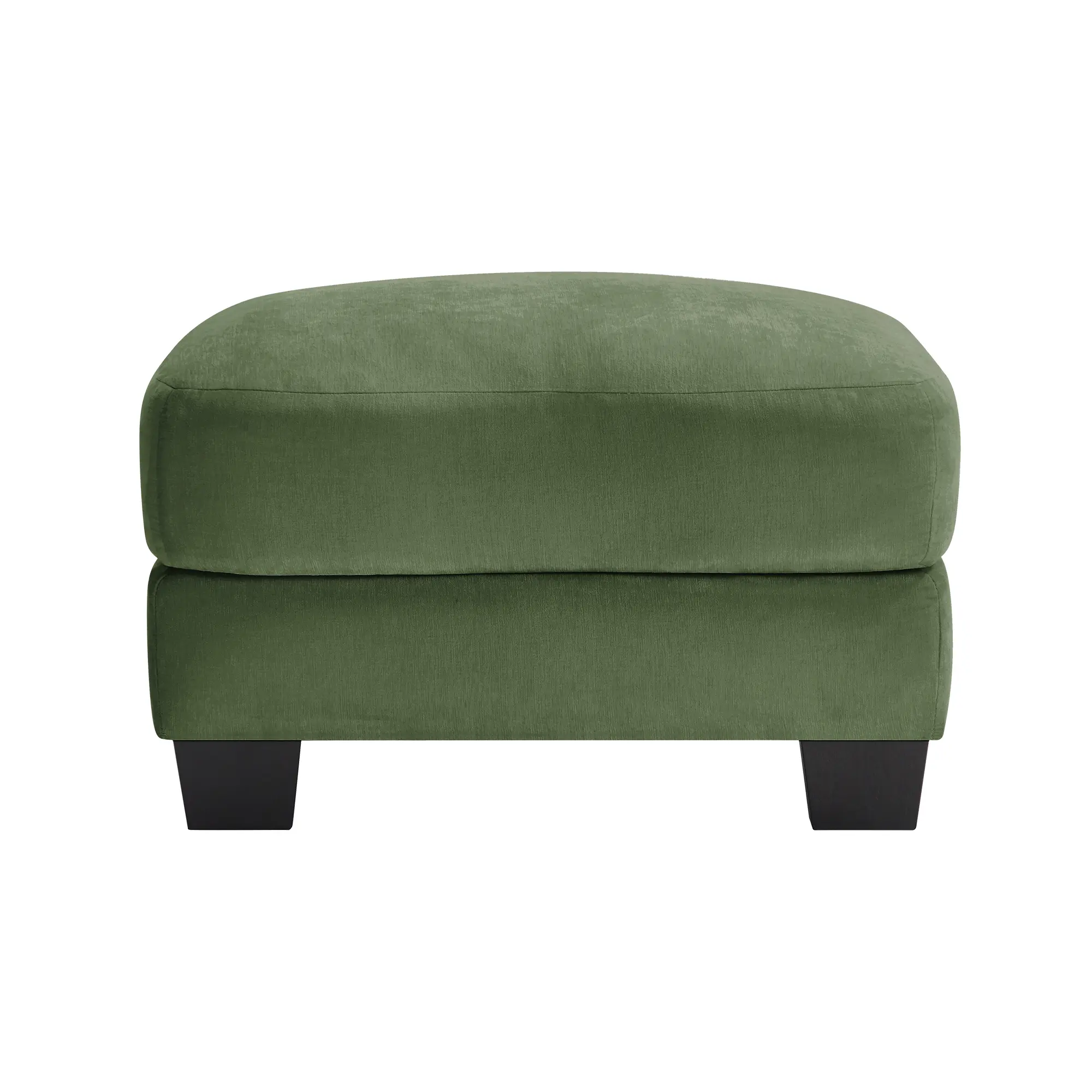 ARCH Green Chenille Fabric Ottoman Footstool for Living Room, Modern Accent Stool with Ergonomic Design, Soft Comfortable Foot Rest for Home, 24x30.3x18.9 Inches, Easy Assembly, Durable Material, Green Color Options, Chenille Material