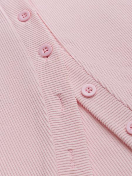 Women's Casual Round Neck Long Sleeve Button Front Top, Basic Solid Color Design, Extended Length, Perfect for Daily Wear, Womenswear