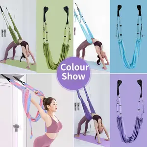 Durable Aerial Yoga Suspension Trainer Upgrade, Multi-Functional Door-Hanging Fitness Band, Stretch & Handstand Aid, Essential Yoga Gear