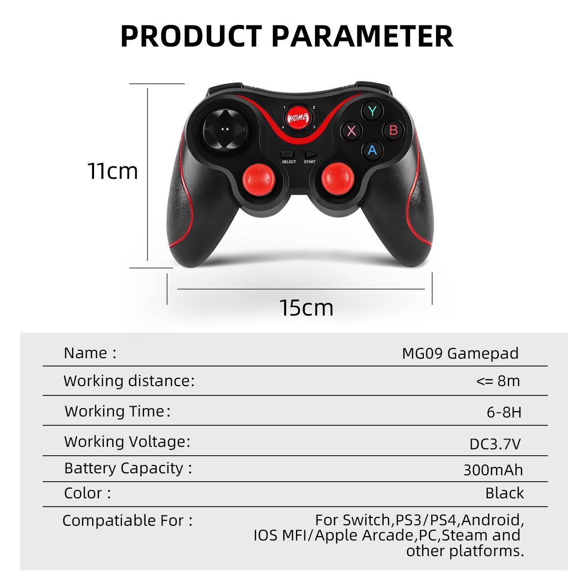 Wireless Game Controller for PC Mobile Phone TV BOX Computer Tablet Joystick Gamepad, National Day Offers, Bluetooth-compatible Game Controller for Ramadan, Handheld Gamepad