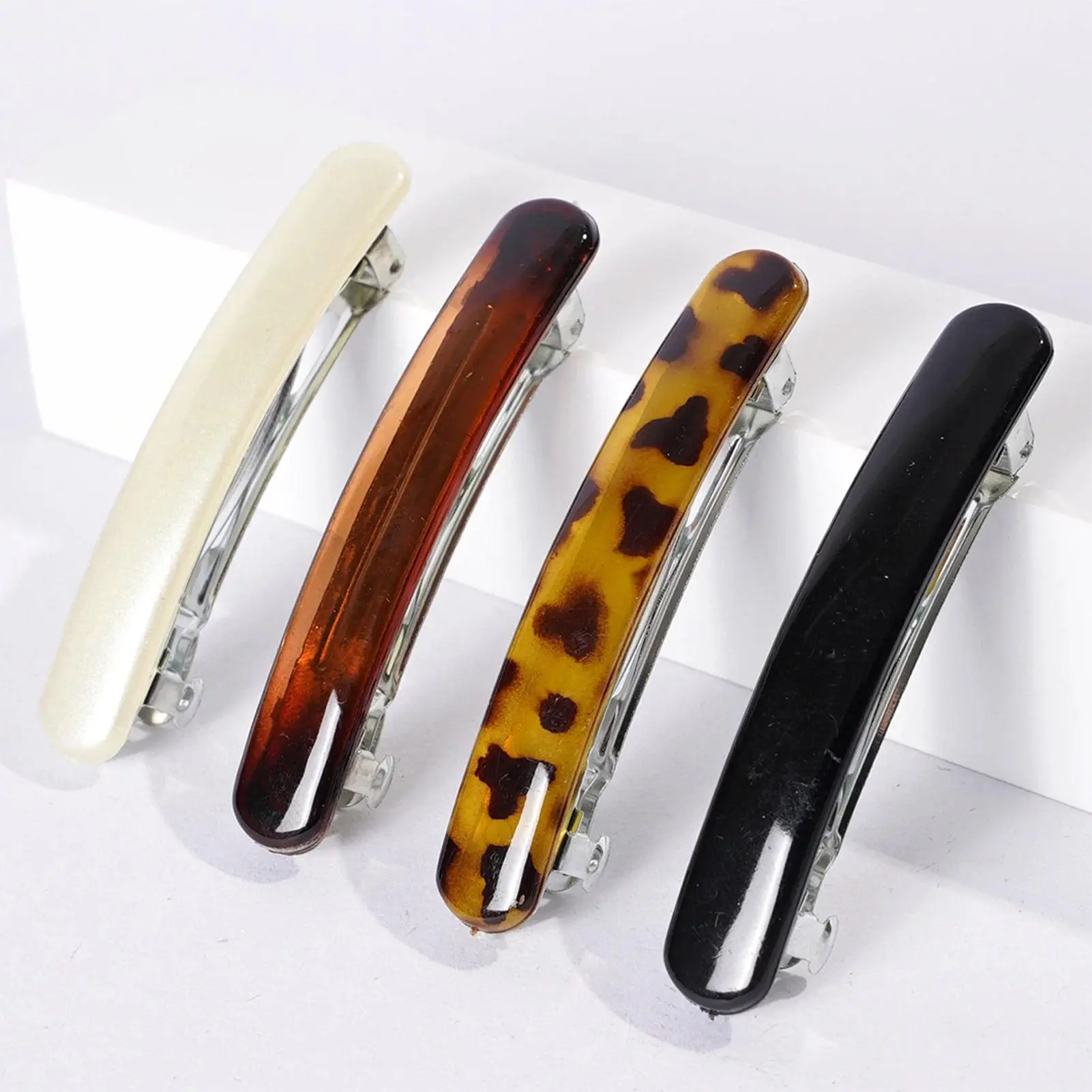 Retro Thin Hair Clips Spring French Hair Clips Duckbill Shape Barrettes Clips Spring Clips Simple Fashion Hair Accessories