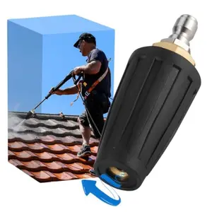 High-Pressure Washer Nozzle, Durable Ceramic Core, 360° Rotating, 4000 Psi, Quick Connect, 4.0 Gpm, Hot/cold Water Use