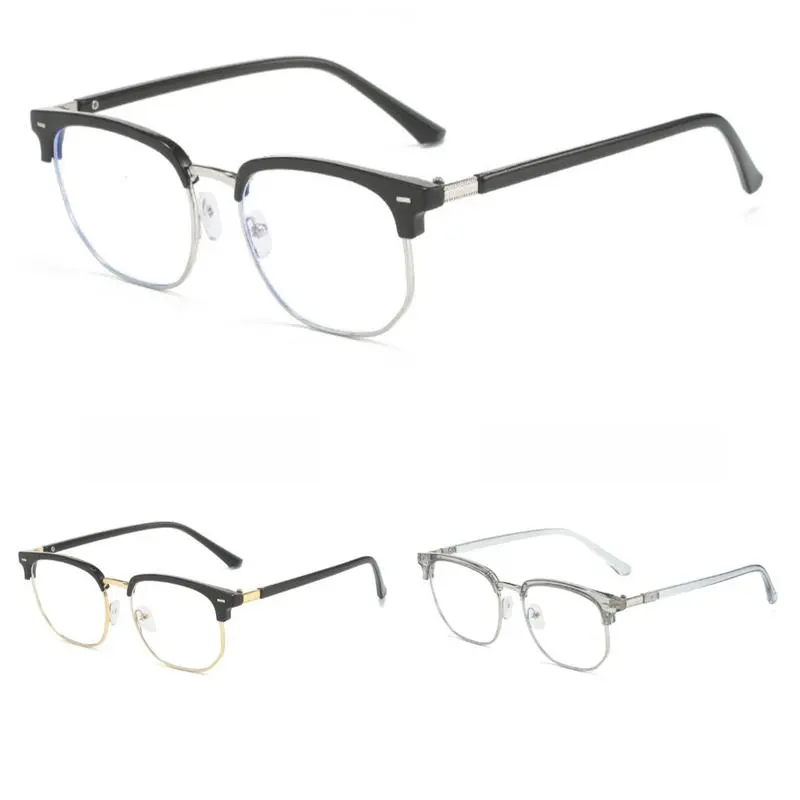 Square Metal Frame Eyeglasses for Everyday Wear – Minimalist Lightweight Optical Glasses, Classic Clean-Style Square Frames for Men & Women, Perfect for Work, School, and Casual Outfits