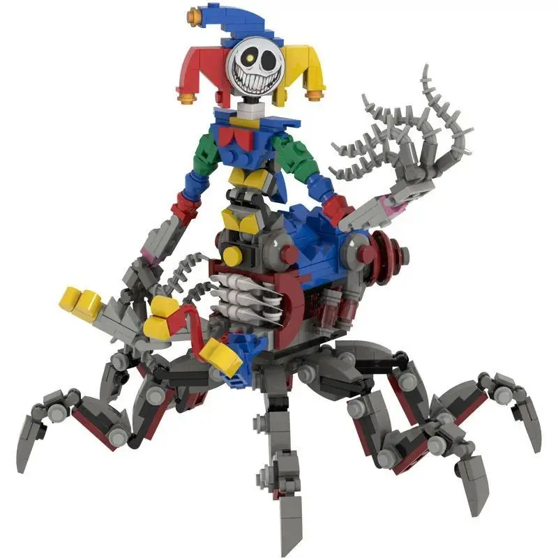 Moc Bobble Game Time 5 Joker Spidert  Building Block Assembly Small Particle Figurine Model Ornament Handmade Toy