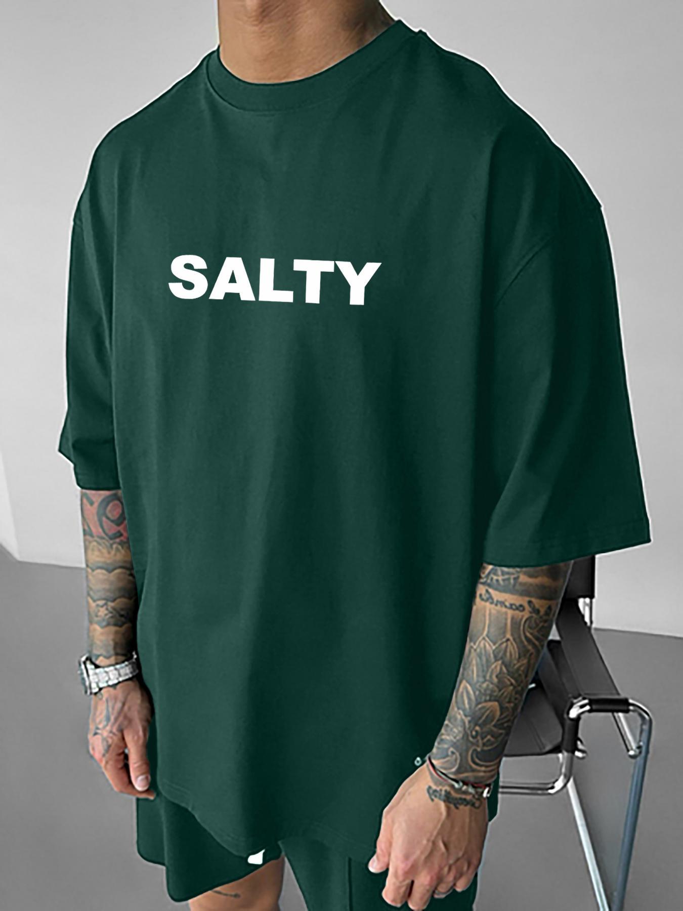 Men's Graphic Print Round Neck Tee, Casual Graphic Design Loose Casual Comfy Short Sleeve T-shirt for Summer, Men's Top for Daily Wear