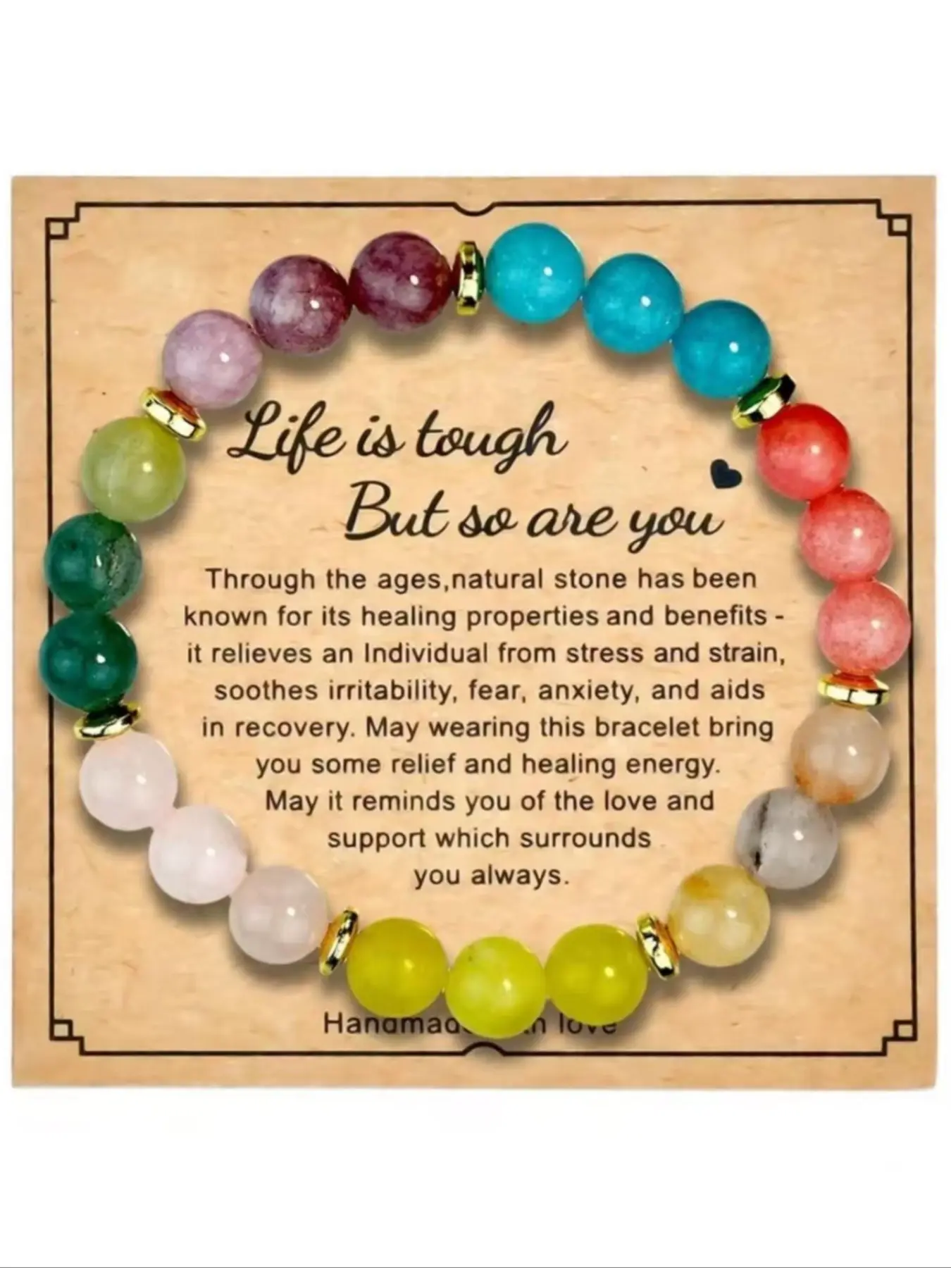 Seven Chakra Yoga Stone Beaded Bracelet, Elastic Unisex Summer Beach Energy Bracelet, Sporty Crystal Bohemian Spiritual Jewelry