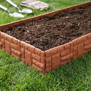 10pcs Plastic Garden Edge Border, Durable Flower Bed Frame, Yard Decoration, Ideal Garden Boundary, Garden Accessories