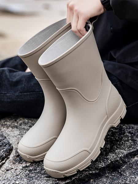 Men's & Women's High-Quality Anti-Slip Rain Boots with Cuff, Waterproof Kitchen Shoes, Garden Shoes, Motorcycle Boots, Fishing Shoes, Slip Resistant Boots, Waterproof Outdoor Footwear
