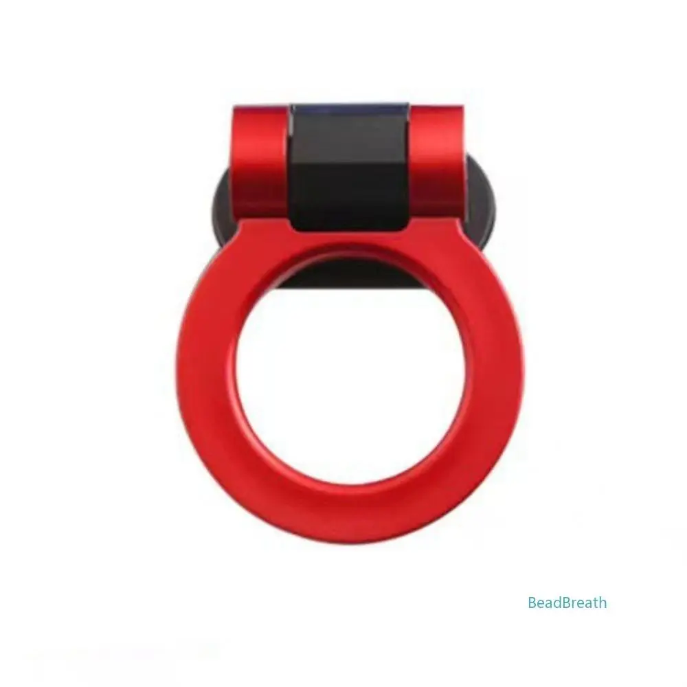 Red Decorative Tow Hook Kit with Sticker, Exterior Bumper Decoration, Stylish Auto Accessories (Only for Decoration)
