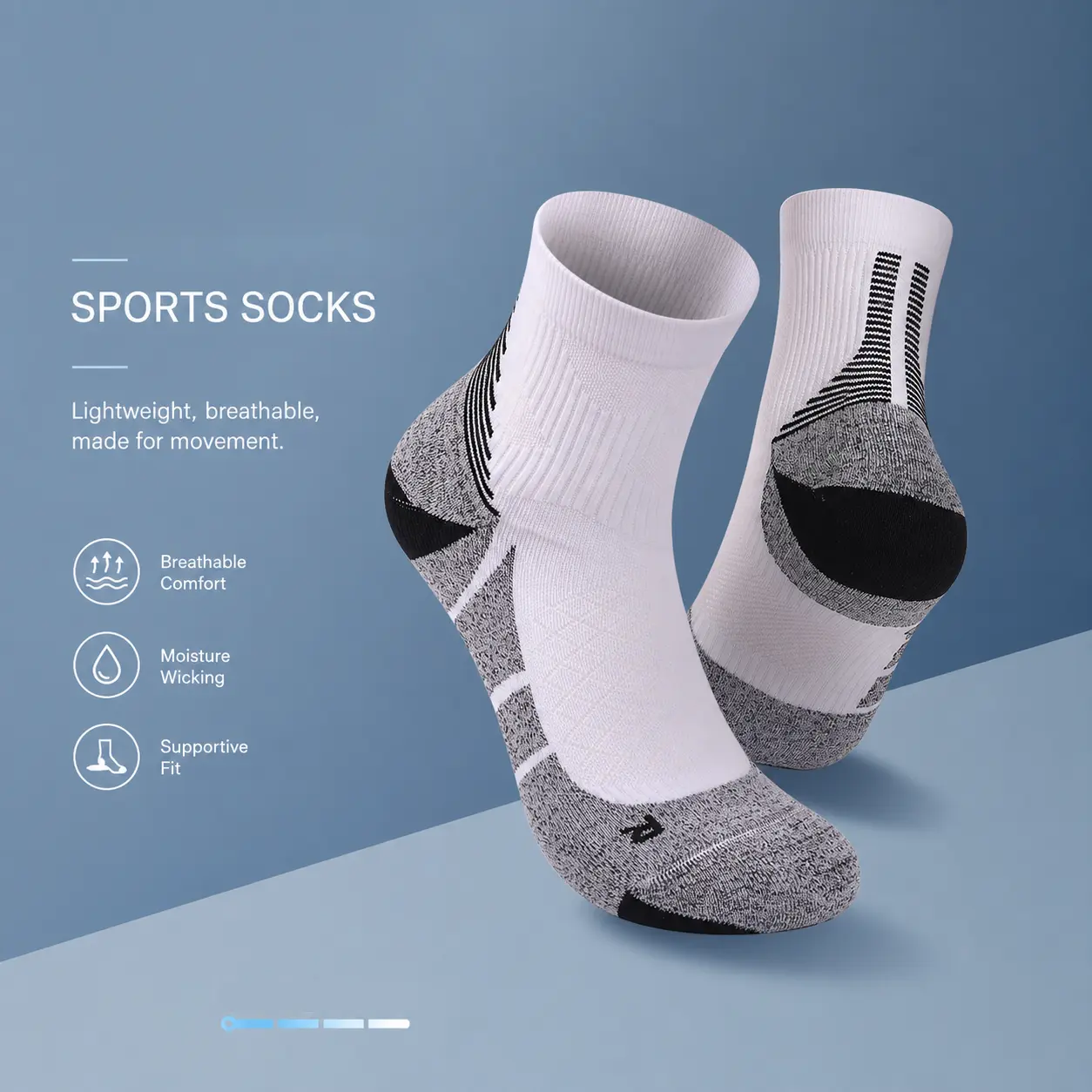 3 Pairs Quarter Athletic Socks for Men Women| Cushioned Ankle Running Socks Multipack| Moisture Wicking Breathable Performance Socks| Arch Support Training Socks| Reinforced Heel Toe Basketball Gym Socks