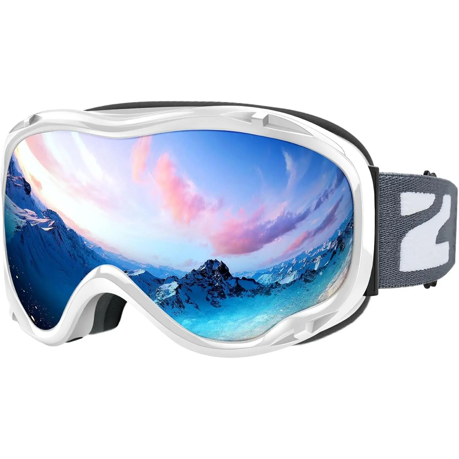 Ski Goggles OTG Anti fog Snow Goggles UV Protection Snowboard Goggles for Men Women Adult Youth
