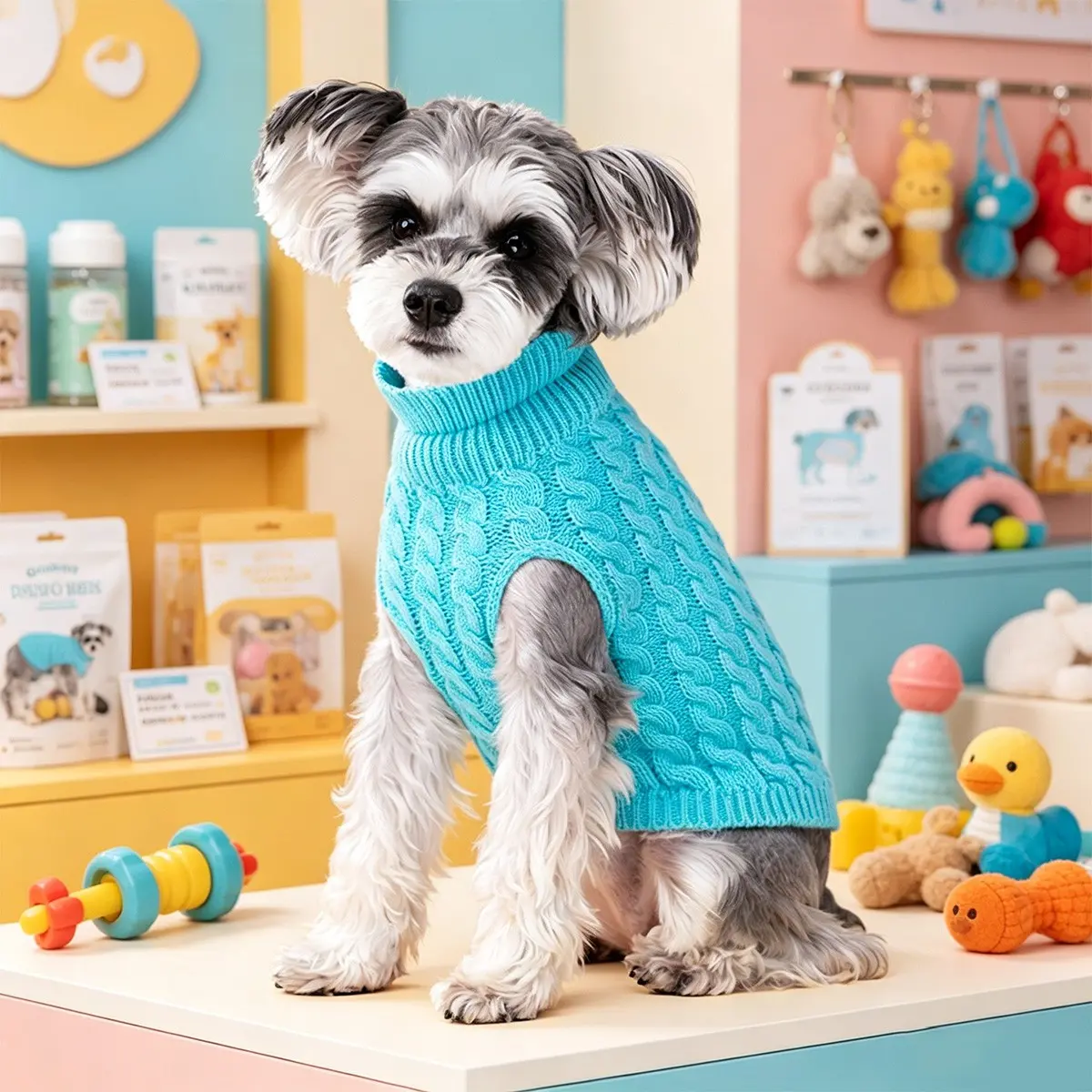 Thick Pet Sweater, Puppy Sweater, Husky Clothes, Soft Fabric, Anti-Shed, Fits Small Dogs & Cats, Warm Indoor & Outdoor Wear, Versatile Pet Coat for Daily Use