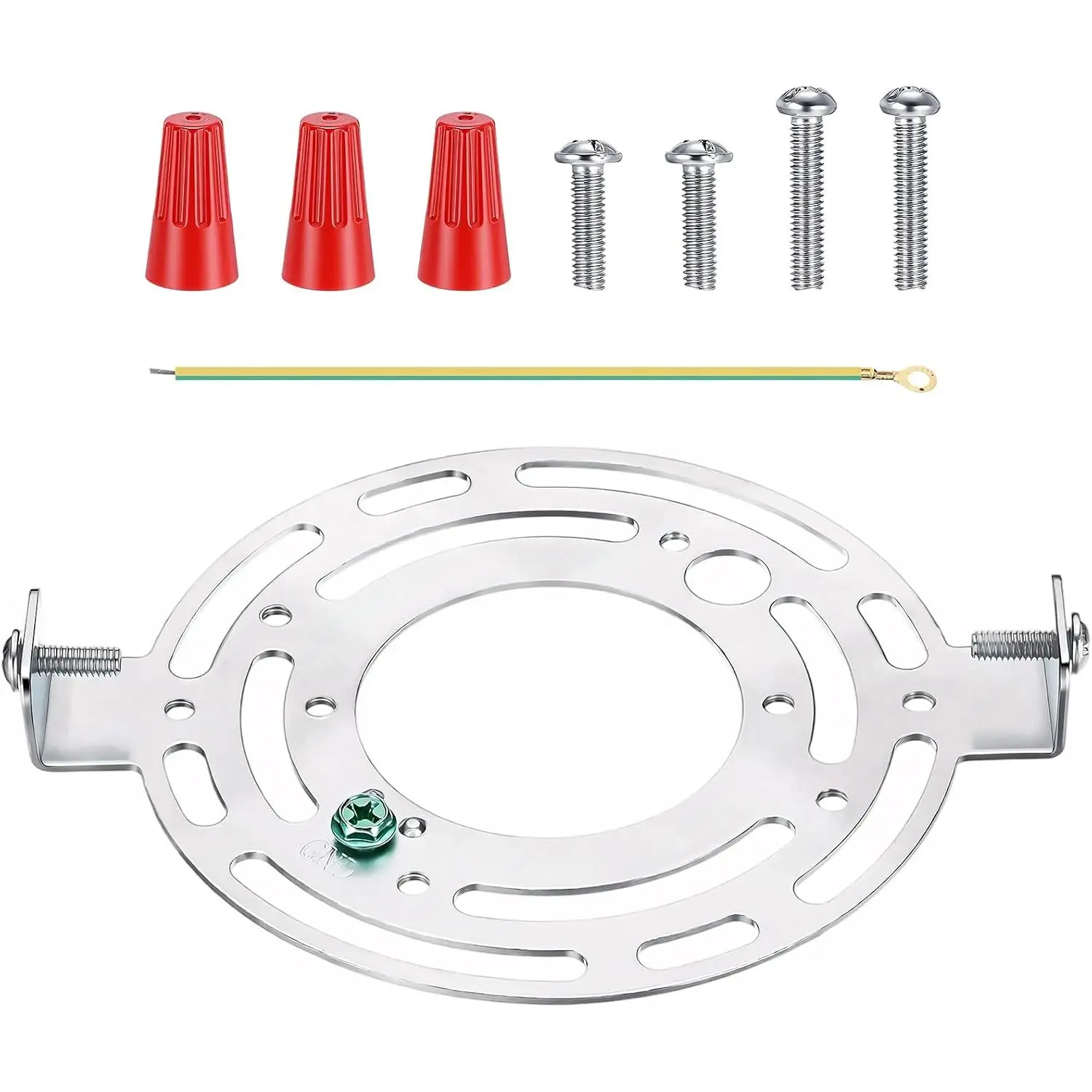 125mm (4.9")  Light Fixture Mounting Bracket Kit Light Crossbar Round Ceiling Plate with Screws for Wall Lights Ceiling Lighting Pendant Lights and Chandeliers