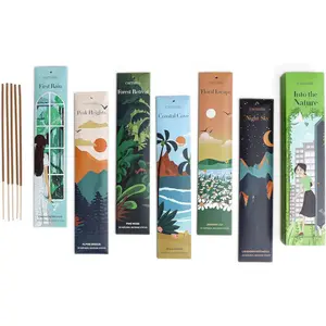 Into the Nature Incense Sticks – Set of 6 Fresh, Earthy Scents for Stress Relief, Inner Peace & Clarity | Natural, Long-Lasting Aromas to Reconnect with the Earth Like Never Before!