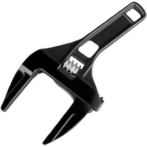 Adjustable Wrench,6-68mm Aluminum Alloy Plumbing Wrench for Tight Space Repair Tool for Kitchen Bathroom Pipes Nuts Bolts Large Opening Spanner Wrench