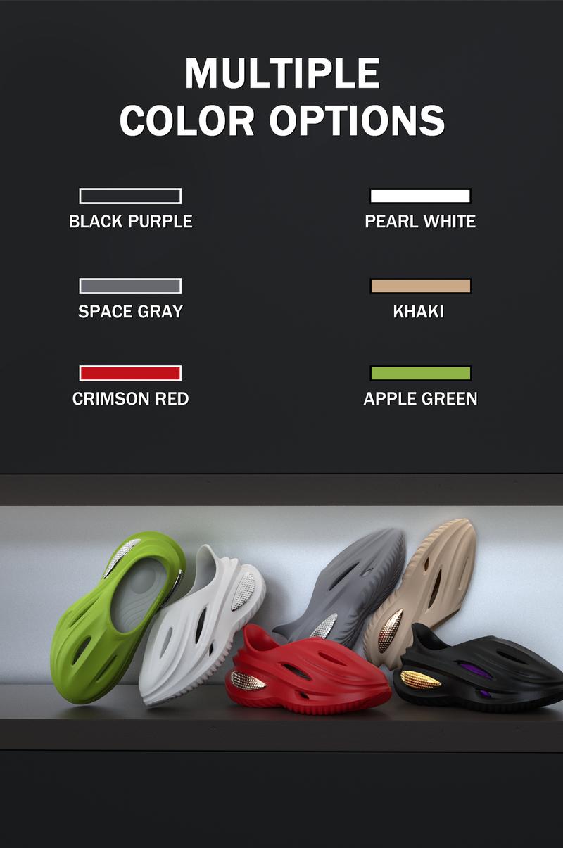 YASSIA EVA Unisex Thick Bottom Lightweight Sports Slippers Casual Hollow Out Design Comfortable Breathable Beach Vacation Fashion Footwear Future Trend Outdoor Slippers