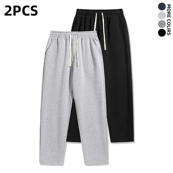 Men's elastic drawstring sports pants, loose casual jogging pants, ideal summer basic outfit for daily men's wear
