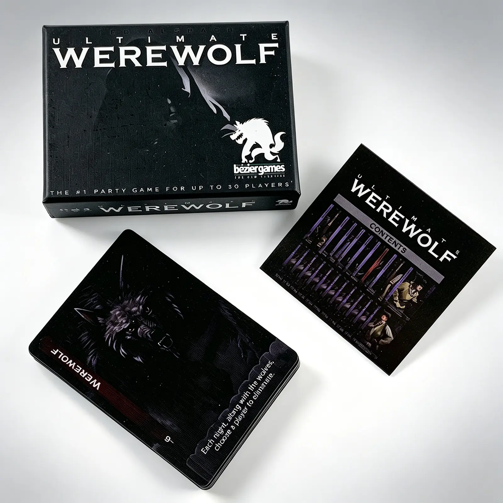 Ultimate Werewolf Card Game Board Game, Multiplayer, Complete Role Manual, Logic & Psychology, Immersive Storyline, Perfect for Parties