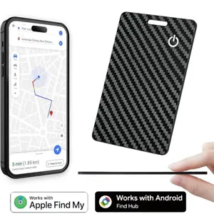 Find My & Android Find Hub Compatible Slim Tracker Card | Anti-Lost, Rechargeable, Waterproof