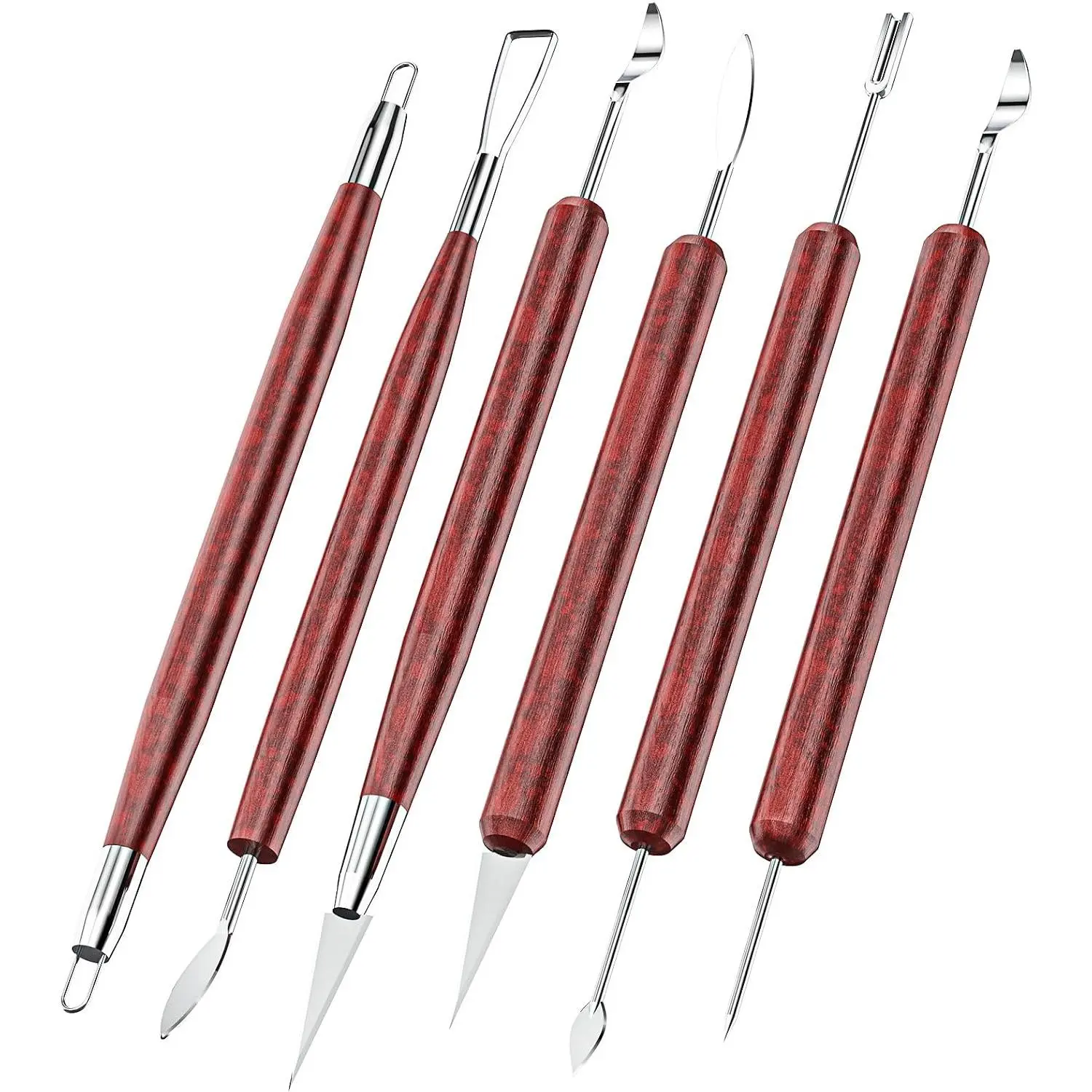 Clay Tools Sculpting, Double-Sided Polymer Carving Tools Kit,  Ceramic Tool Set for Pottery, Air Dry Clay, Polymer Clay, Sculpting, Modeling, Pumpkin Carving and Supplies