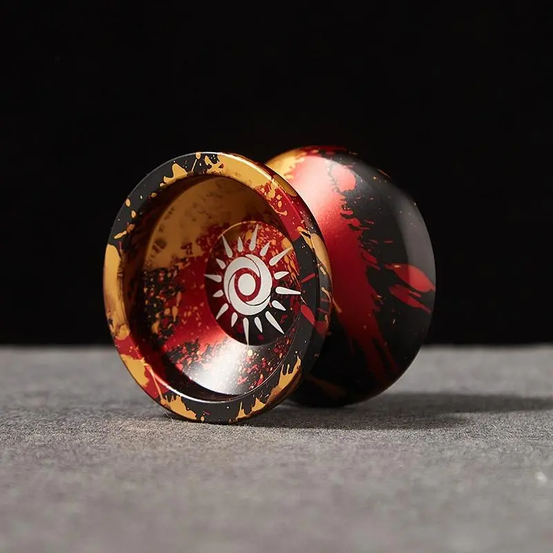 Non-Reactive Metal & Aluminum Alloy Yo-Yos Set for Advanced Players, Beginner Teen Boys - Anime & Manga Themed, Supports Children Development, Includes Gloves, Bearings, 10 Strings