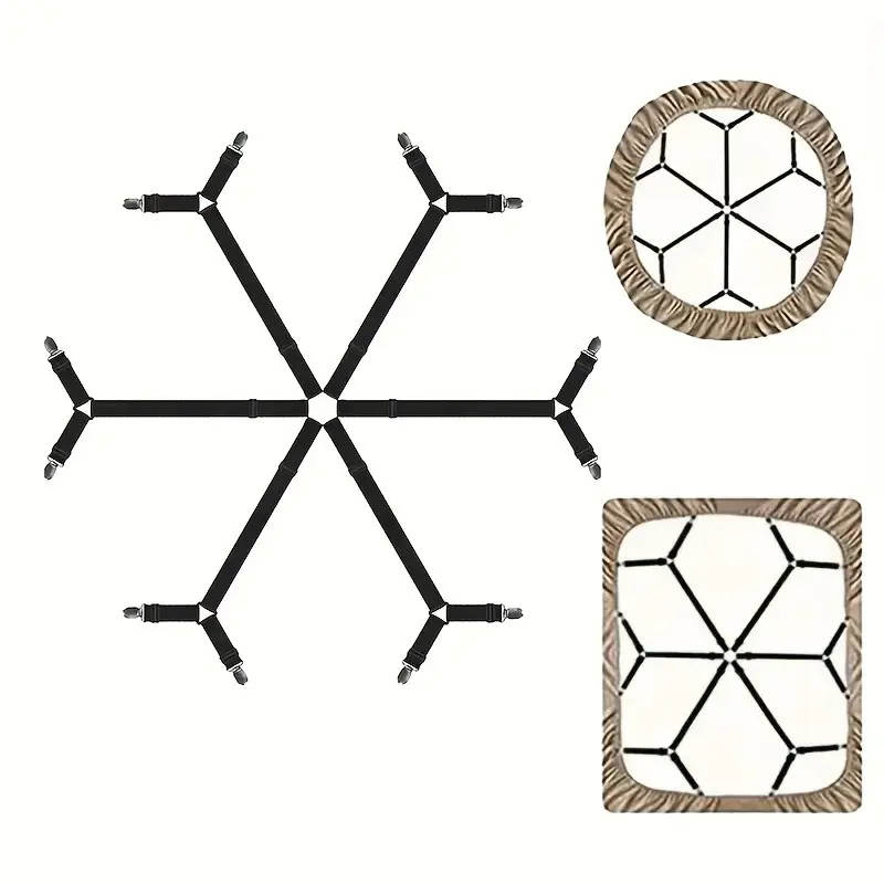 Adjustable Elastic Bed Sheet Holder, Triangle Home Use, Non-Slip Tablecloth Clip, Sofa Bed Sheet Fastener, Anti-Run Bed Sheet Buckle, Bedsheet Clip