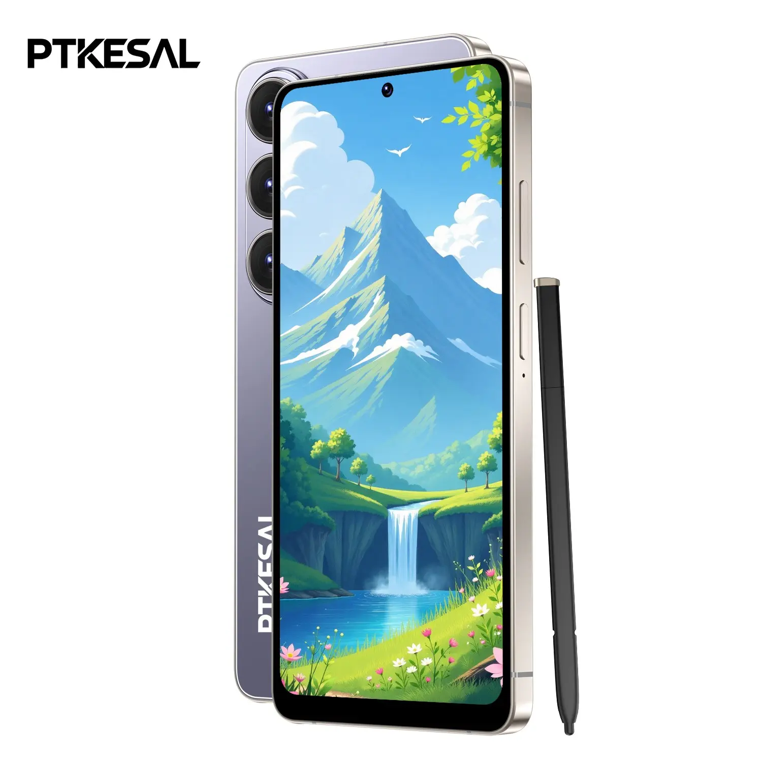 PTKESAL-26 Ultra 4g Phone, 6.75-Inch HD Screen, 3+32GB RAM, Mtk6762 Processor, Android 12, 500m+1300mp Camera, 4100mah Battery, Face Unlock, Stylus Included
