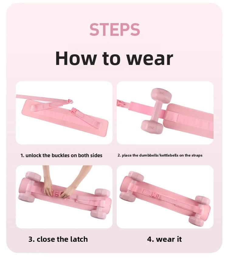 Waist belt for dumbbells and barbells, weight-bearing belt, hip bridge support belt, fitness weight-bearing training belt, hip thrust weight-bearing belt