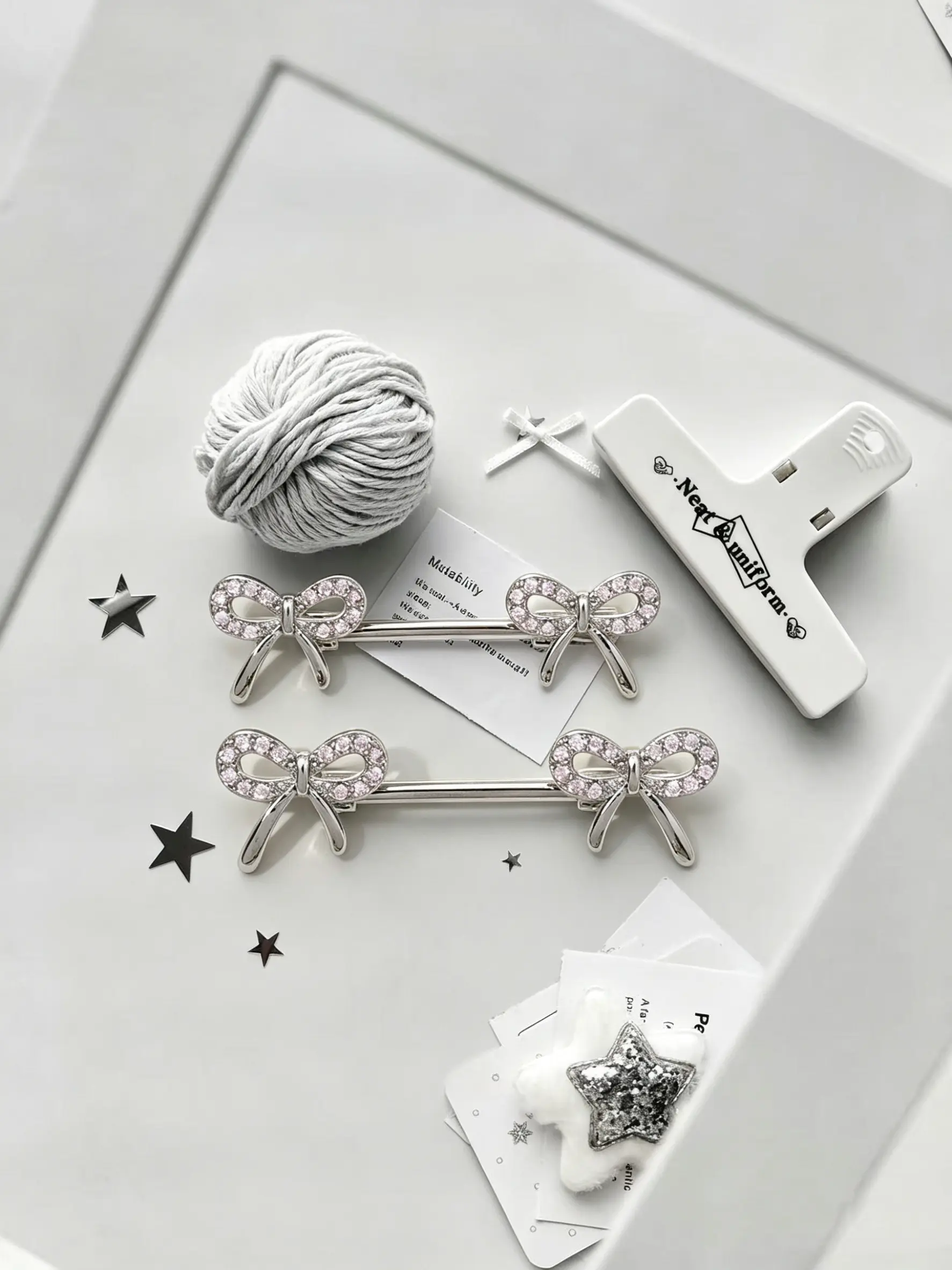 Pair of Dual Bow Nipple Studs, Piercing Jewelry for Women, Body Jewellery, Wearable Jewelry, Nipple Rings, Sweet Cool Girl Cute, Casual Heart Pattern, All Seasons Daily Wear