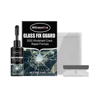 Glass Care Kit for Car Windows, Cracked Windshield Repair Kit, Windshield Crack Repair Liquid, Improves Visibility, Clear View Restoration, Essential Auto Accessories