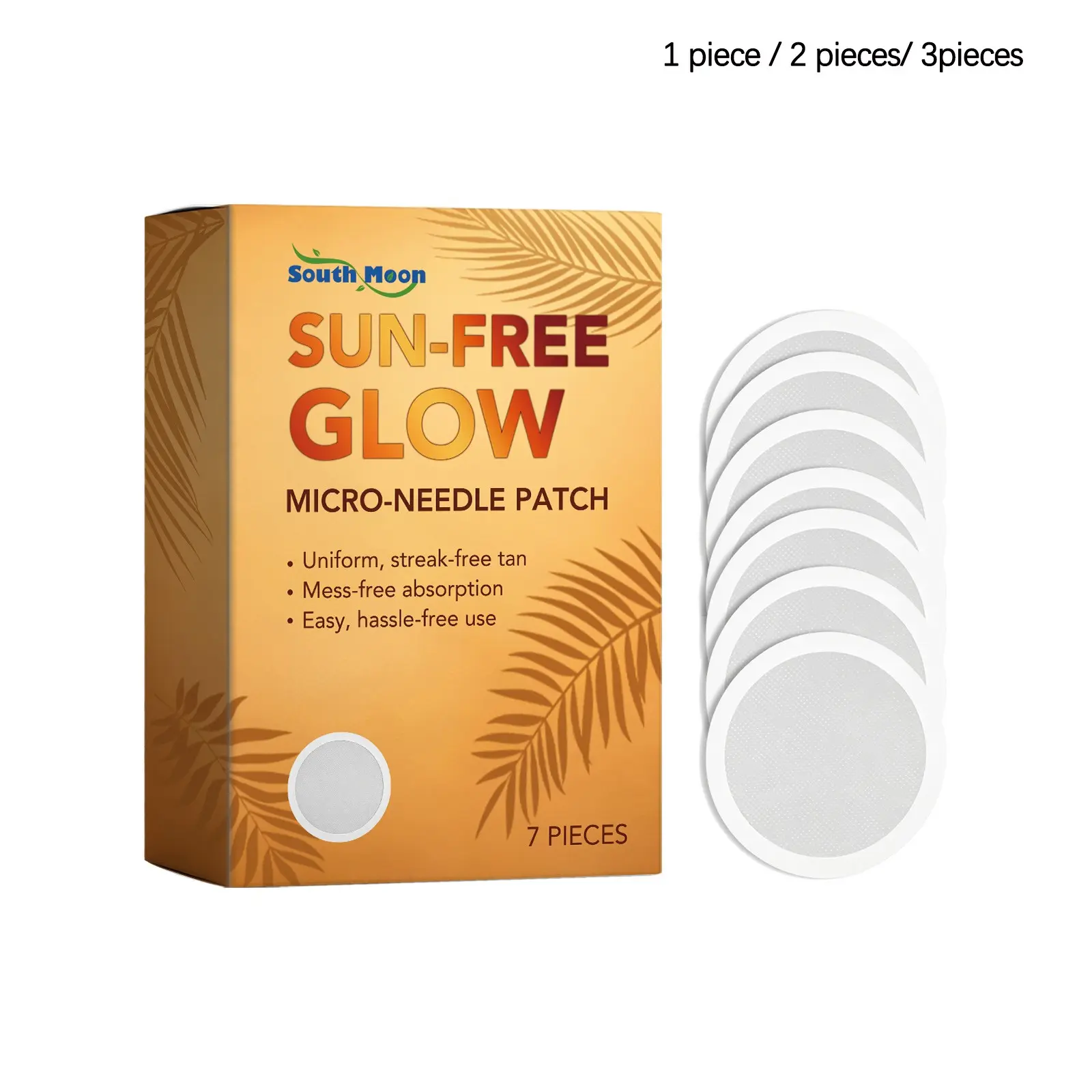 Tanning Patch (7 Pieces), Natural Warm Tone, Sunless Bronzing, Healthy Wheat Color, Daily Outdoor Use, Refreshing and Moisturizing
