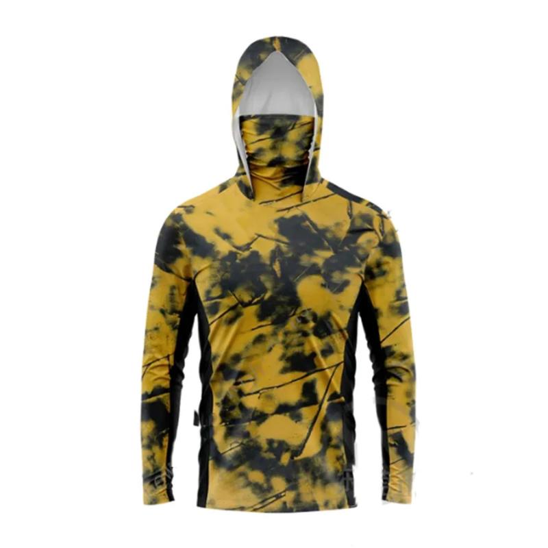 Sun Protection Clothing Men Women Fishing Hoodie Sun Protection Rash Guard Cycling Jacket Shirt Cover Mountaineering Face Collar Coat Tech Fleece Activewear