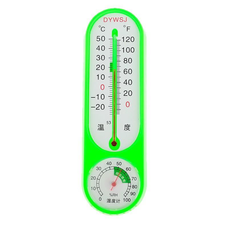 Industrial thermometer and hygrometer for long-term greenhouse indoor and outdoor planting and breeding, mercury-based dry and wet thermometer