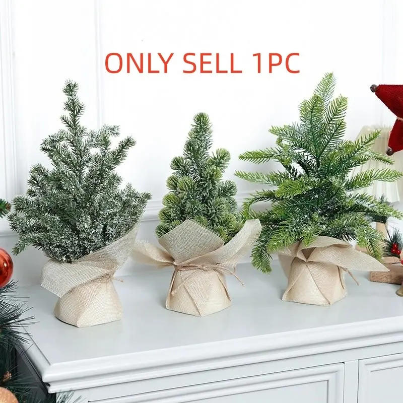 13.8-Inch Artificial Christmas Tree, Perfect for Holiday Parties, Home Decor, Mall, Hotel, Desktop Placement, Scene Decoration