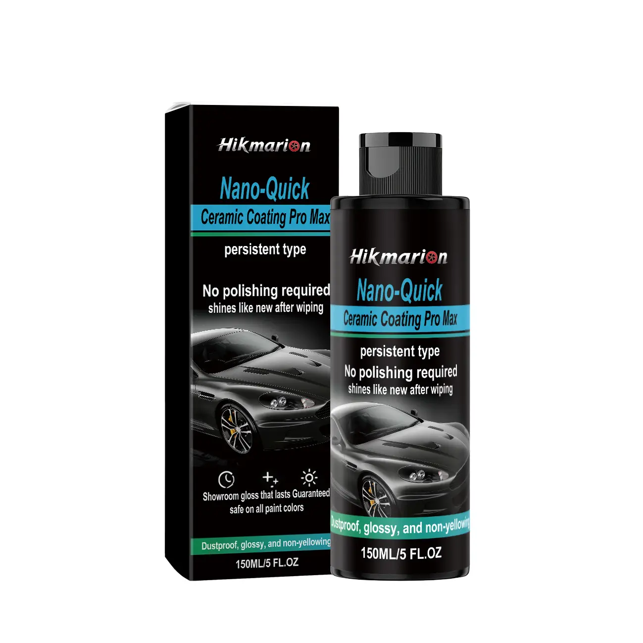 Hikmarion Automobile Nano Coating Agent, Ceramic Coating Car Paint, Waterproof Protection Mirror Surface Brightening Coating Agent