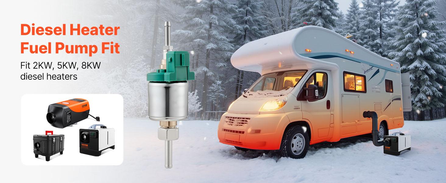 TikTokShopBlackFridayVEVOR Diesel Heater Fuel Pump Fit, 12V DC Car Air Heater Diesel Fuel Dosing Pump, 22ML Aluminum Air Diesels Parking Heaters Pumps Fits for 2KW 5KW 8KW Diesels Heaters, Quiet Design, Pulse Technology TikTokShopBlackFridayVEVOR Diesel Heater Fuel Pump Fit, 12V DC Car Air Heater Diesel Fuel Dosing Pump, 22ML Aluminum Air Diesels Parking Heaters Pumps Fits for 2KW 5KW 8KW Diesels Heaters, Quiet Design, Pulse Technology