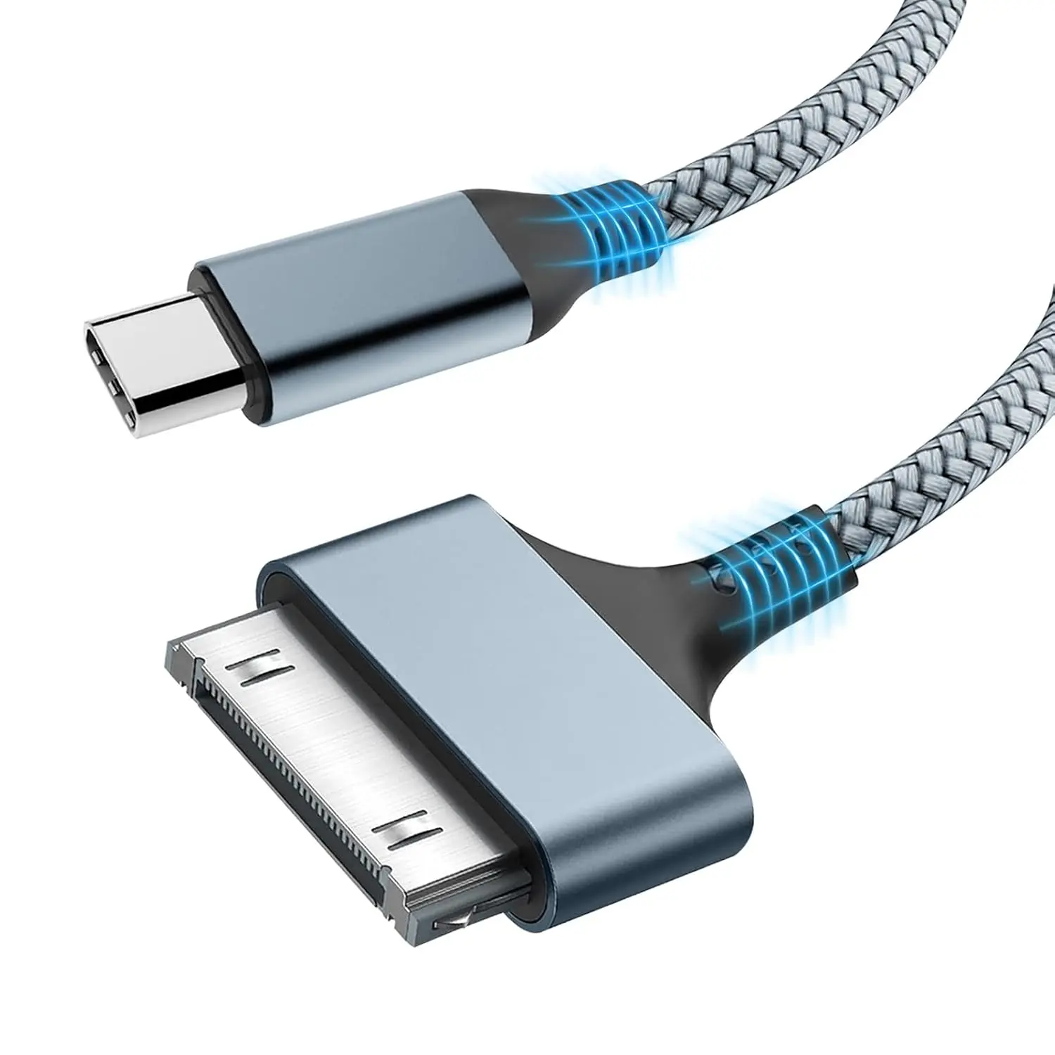 30 Pin to USB C ,  & Sync  Compatible with  4/4s/3Gs/3G/1, iPad 1/2/3, iPod  1/2/3/4, iPod Nano 2/3/4/5/6, iPod Classic 3/4/5/6/7 (1M/3.3FT)