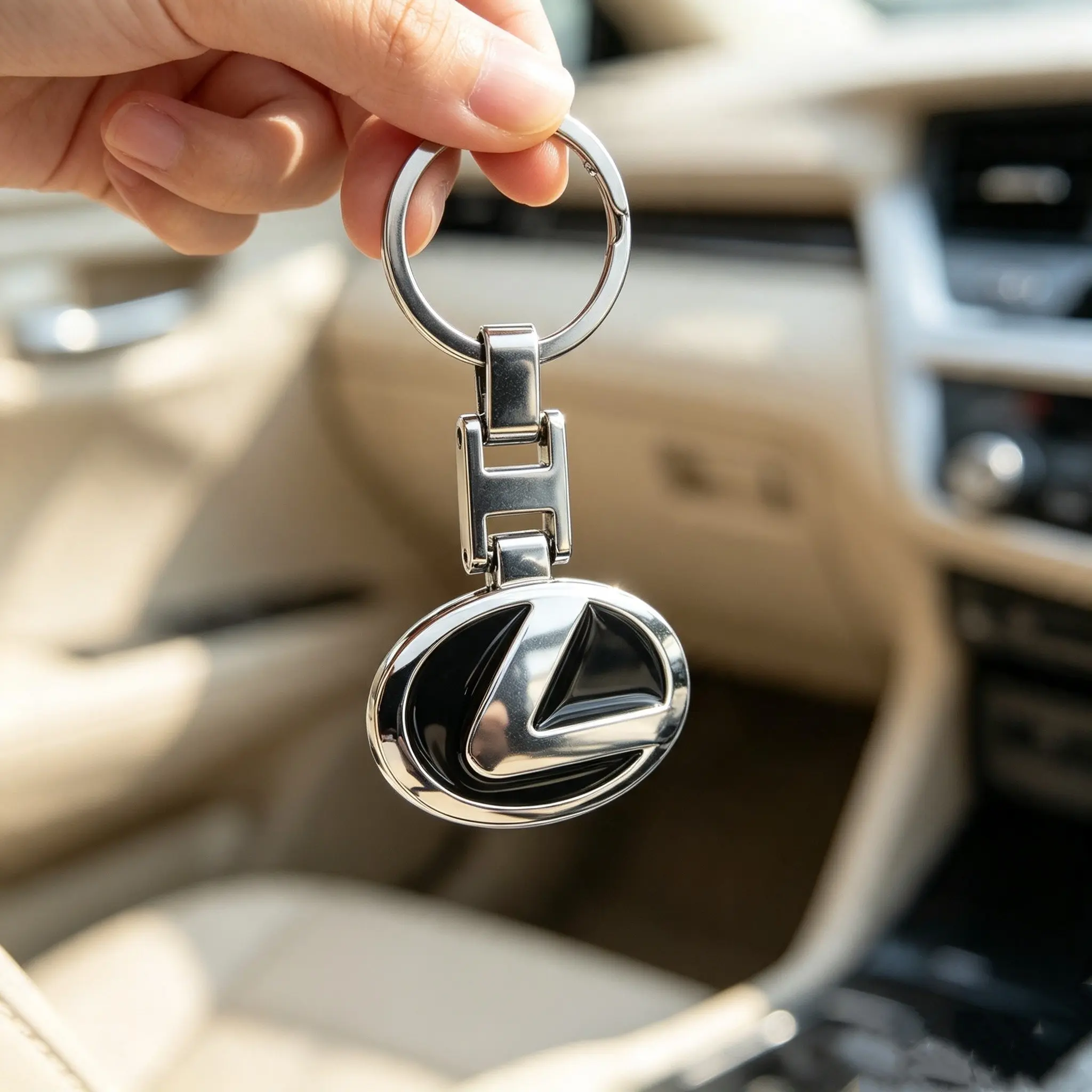 3D Metal Car Keychain Keyring Ornament, Fashionable Alloy Keychain, Stylish Keychain, Key Accessories, Compatible with Lexus Models Rx330 Is250 Ct200h Es300h Rx350 Is300h Nx300h Rx400h Rx450h Ux250h