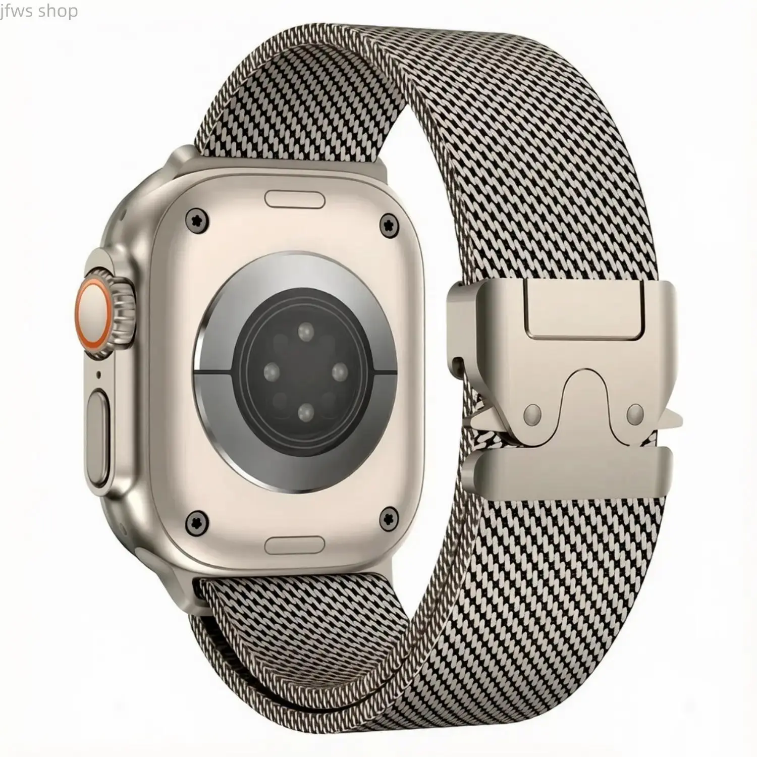 Unisex Adjustable Stainless Steel Mesh Smartwatch Accessories, Watch Straps with Adjustable Band for Ultra 2/5-10, Sports & Outdoor Wristbands