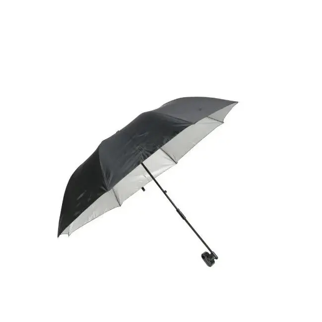 Chair Umbrella with Clamp, Black, Large 42"x42" (Chair Is Not Included)