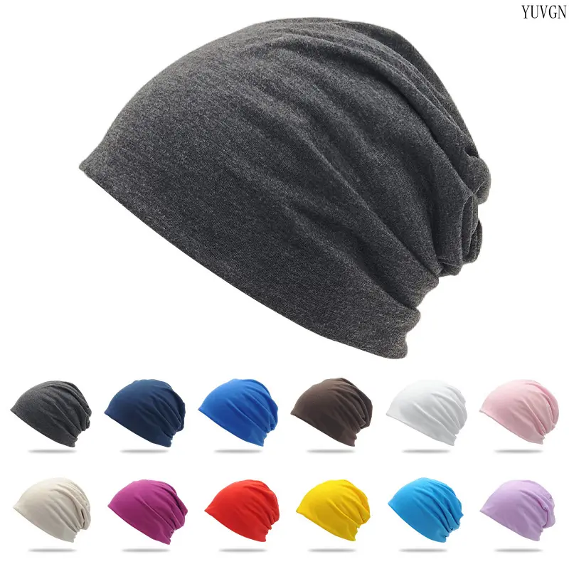 Unisex Slouchy Beanie Hat in Solid Color, Soft Stretchy Fabric for a Relaxed Slouchy Look - Ideal for Casual Wear, Sleep, and Travel, Loose Slouch, Sleep Travel