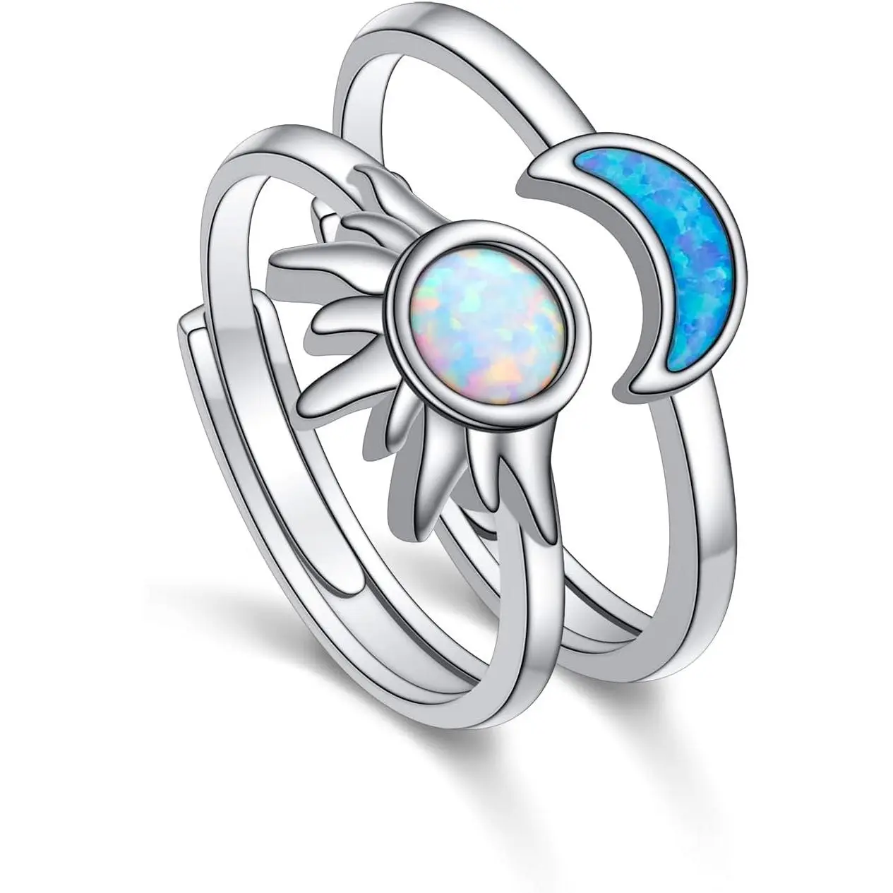 The moon and the sun