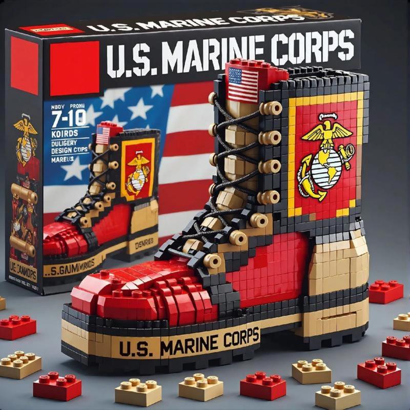 Military Combat Boots Building Blocks Set Compatible Assembled Shoes ...