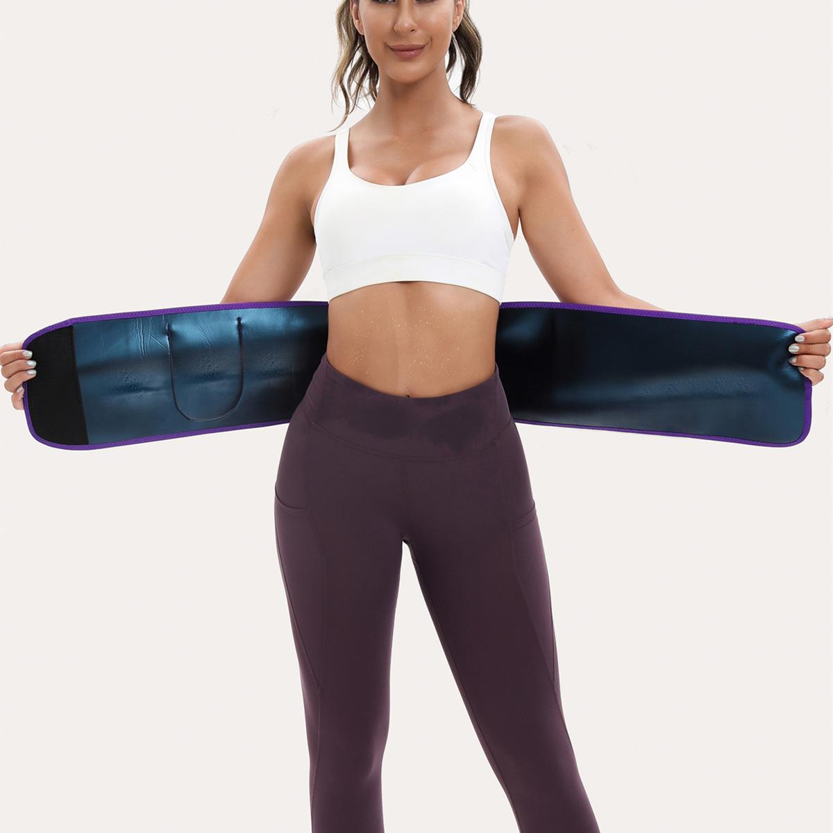 Sports Waist Trainer, Unisex Sweat Waist Trainer, Comfortable Sauna Sweat Belt, Fitness Waist Trainer, Waist Trimmer Cincher, Exercise Waistband, Sports & Outdoor Accessories